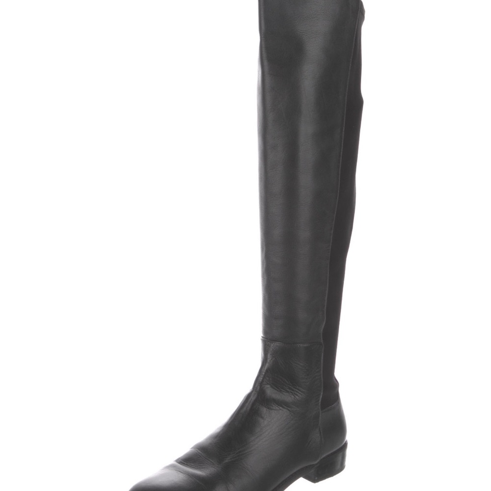7.5 Stuart Weitzman Leather Knee-High Riding Boots - Picture 3 of 7